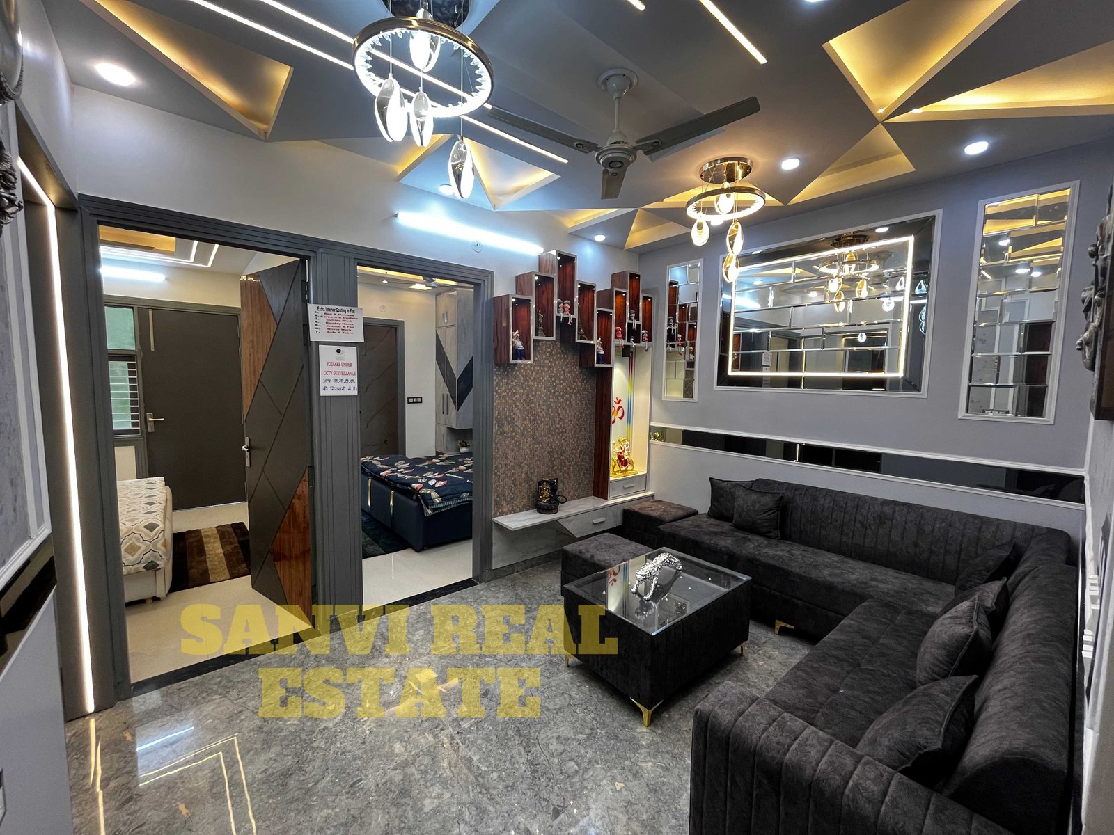 Fully Furnished L-Type Corner 3 BHK Flat in Uttam Nagar By Sanvi Real Estate