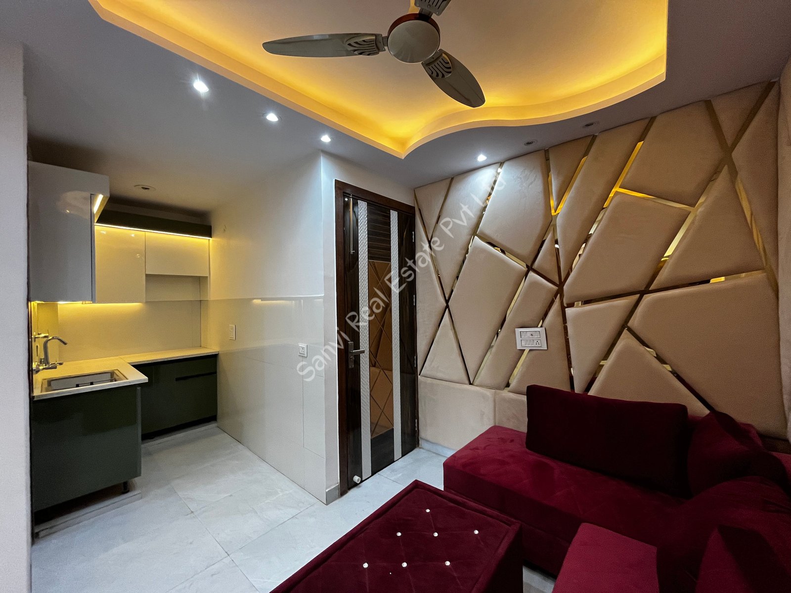 Sunlit 2 BHK Flat in Dwarka Mor with Open Front View | Well Designed Dwarka Mor Flats for Sale