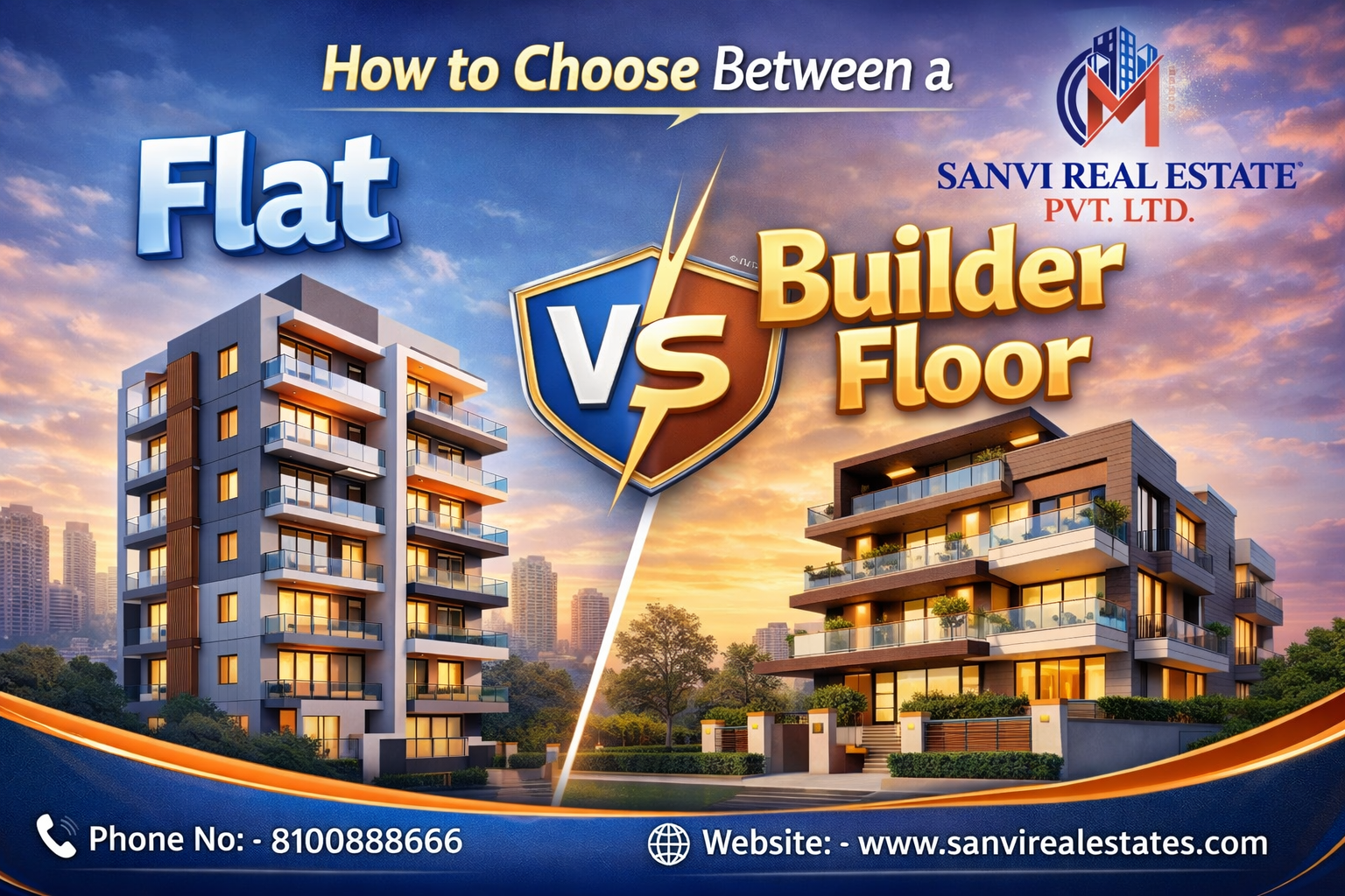 How to Choose Between a Flat and a Builder Floor