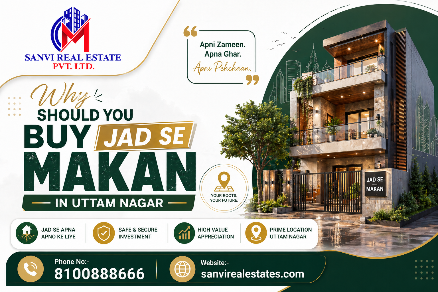 Why Should You Buy Jad Se Makan In Uttam Nagar