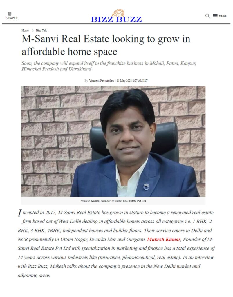 Sanvi Estate in BIZZ BUZZ