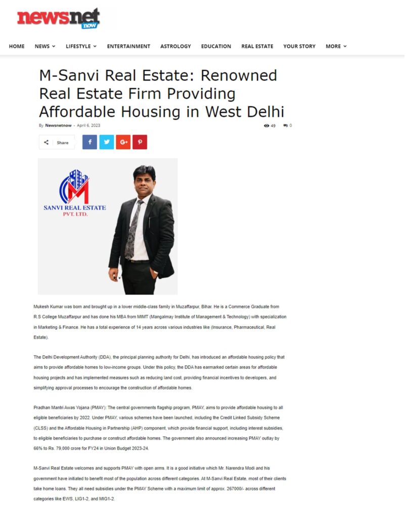 Sanvi Estate in New Net Now