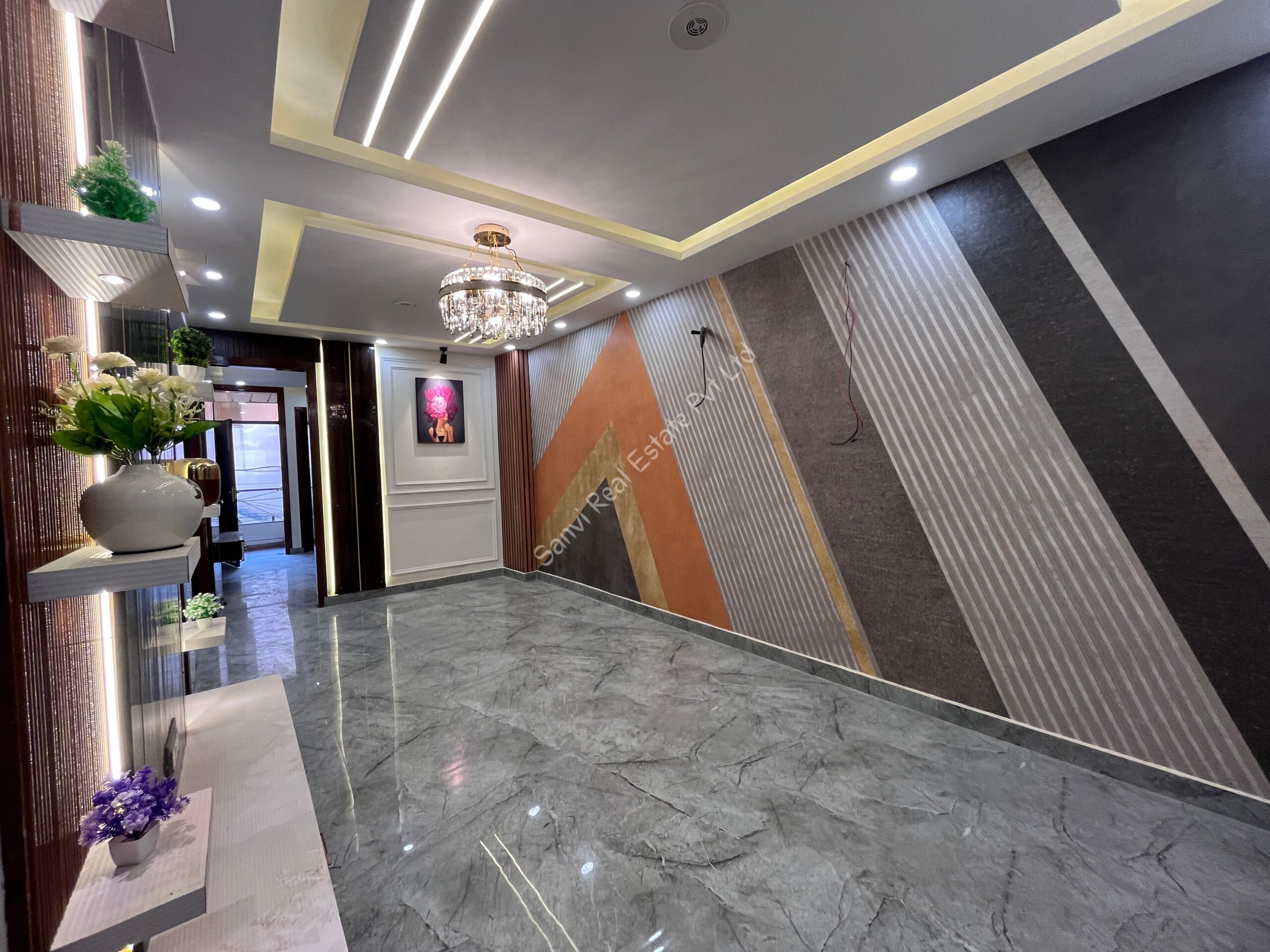 3 BHK Semi Furnished Flat in Dwarka Mor | M-Sanvi Real Estate | Property in Delhi NCR