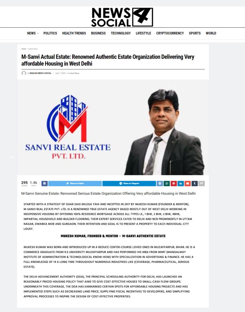 Sanvi Estate in News4Social